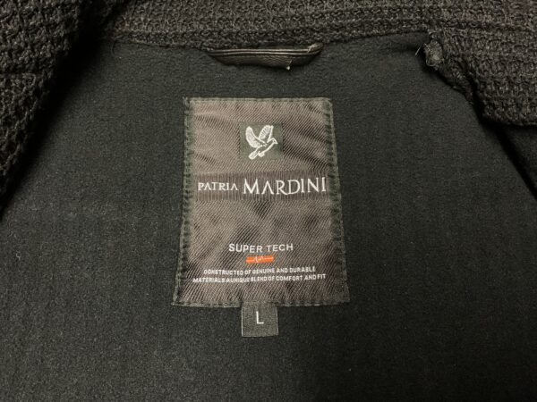 Patria Mardini Waffle cardigan with Leather elbow pads - Image 9