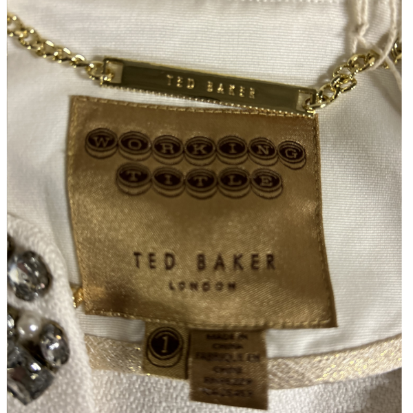 Ted Baker White embellished Jacket - Image 4