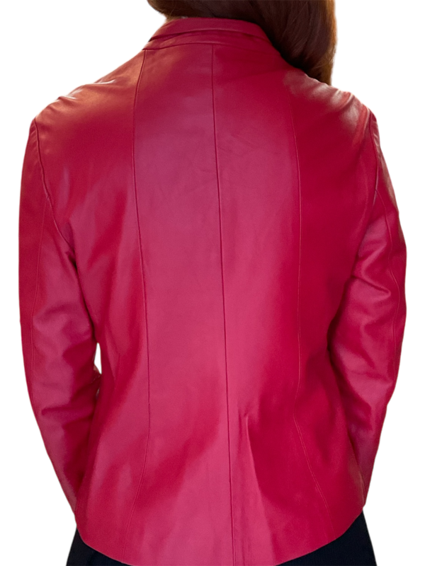 Cherry Red Vintage Jacket - Image 2