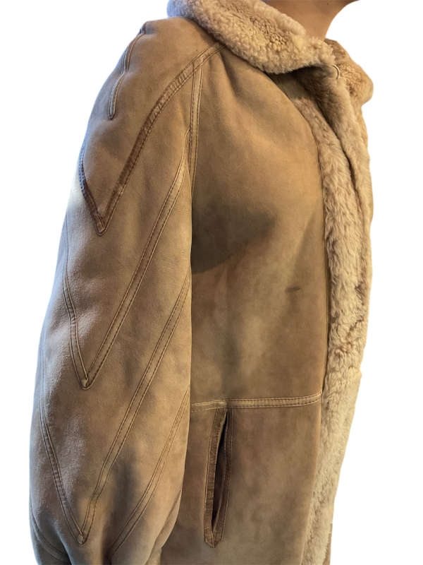 Shearling Wool Coat - Image 3