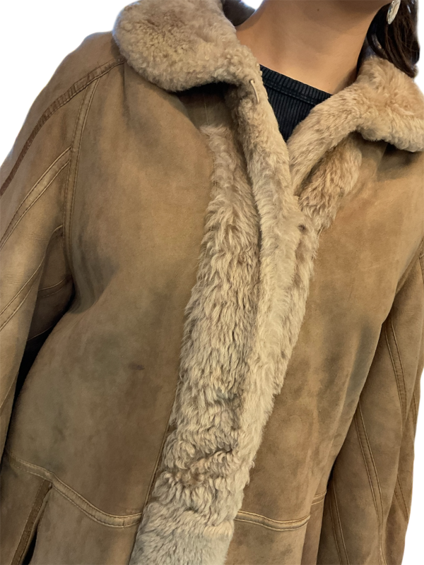 Shearling Wool Coat - Image 2