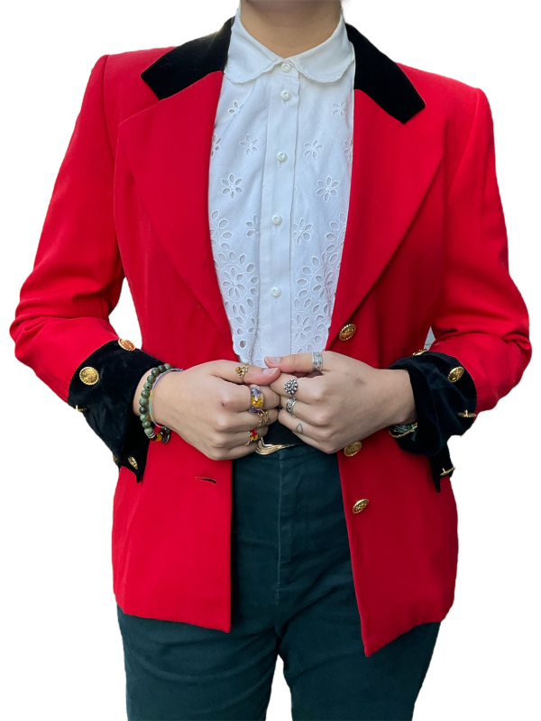 Escada Red Blazer