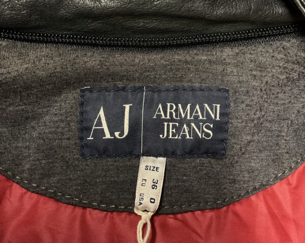 Armani Jeans Leather Jacket - Image 6