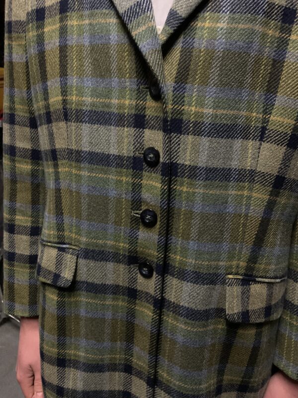 Basler navy and green plaid blazer - Image 2