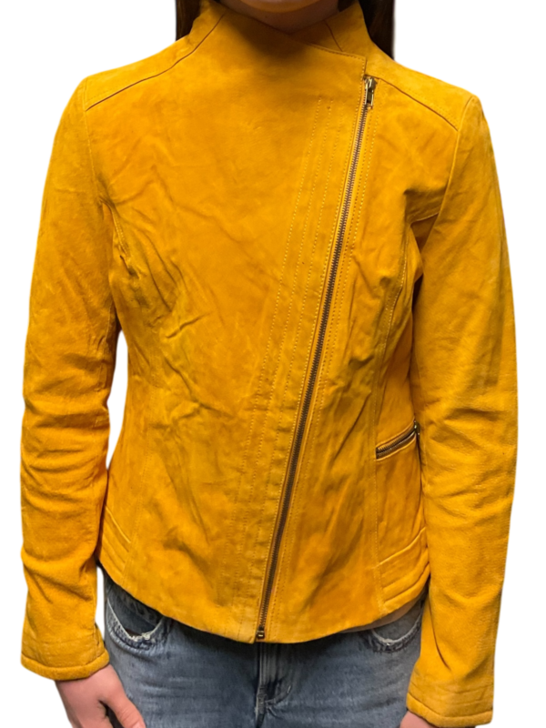 Liv collection mustard suede jacket