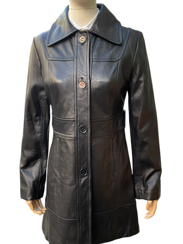 Kenneth Cole Leather Coat