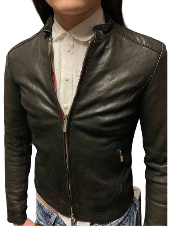 Armani Jeans Leather Jacket - Image 4