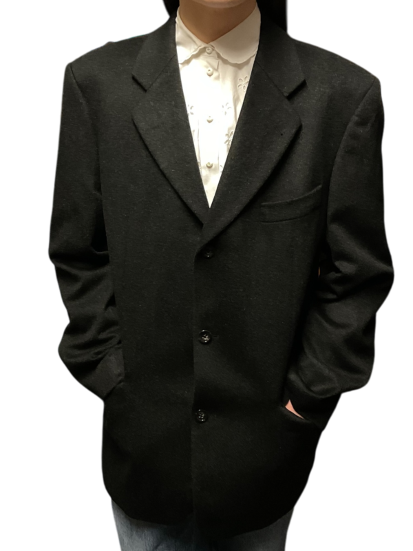 Black pure cashmere blazer