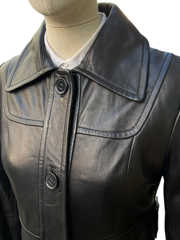 Kenneth Cole Leather Coat - Image 3