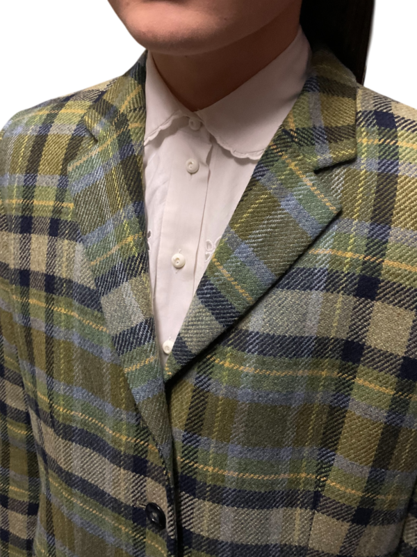 Basler navy and green plaid blazer - Image 3