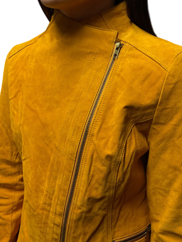 Liv collection mustard suede jacket - Image 3