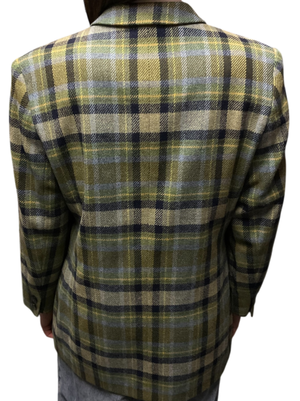 Basler navy and green plaid blazer - Image 4