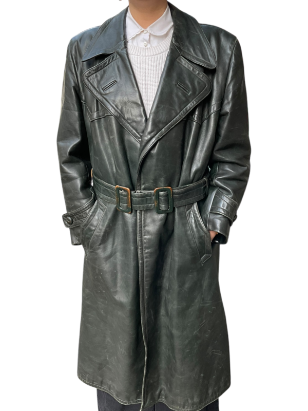 1940’s Leather Trench Coat