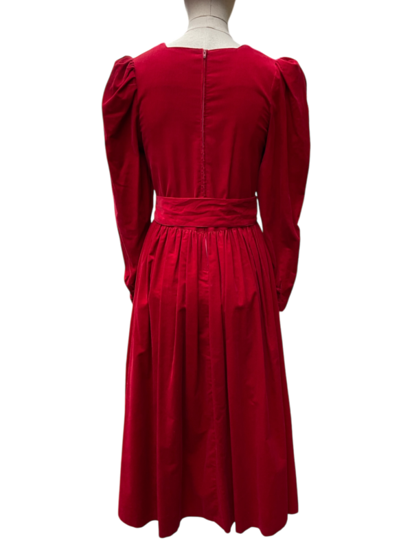 Laura Ashley red corduroy dress - Image 2