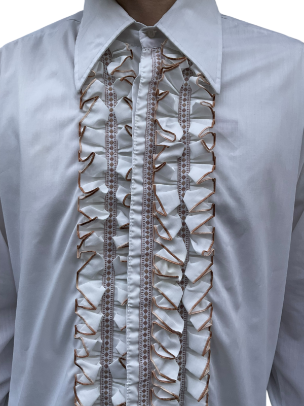 Ruffle Tuxedo Shirt - Image 3