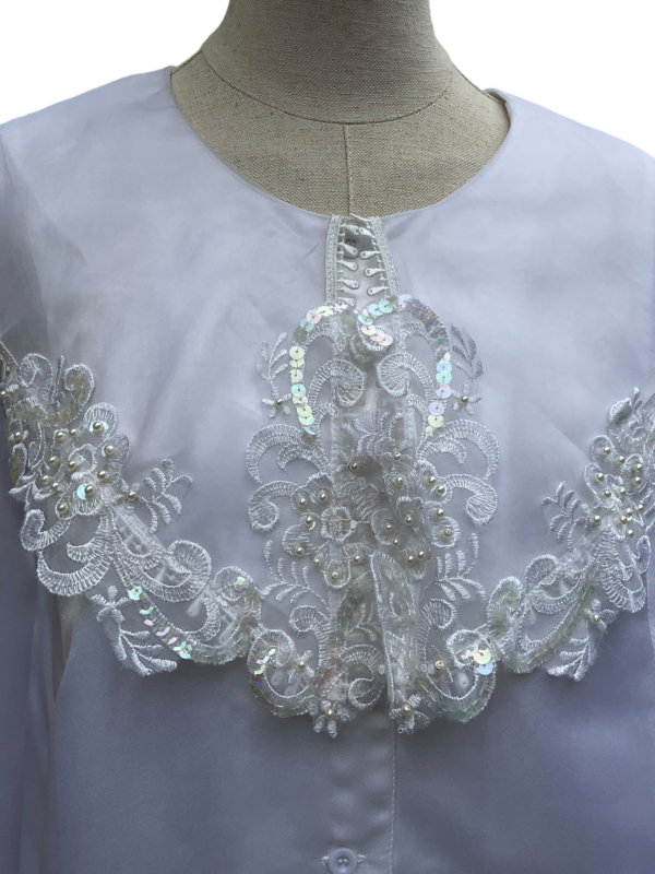 Pearlescent White Blouse - Image 4