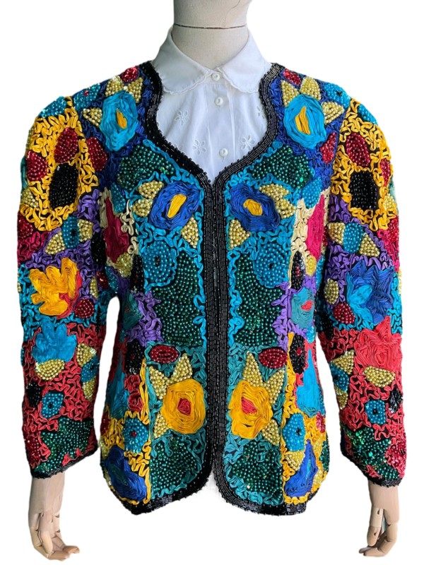 Multicolour Sequin Silk Jacket