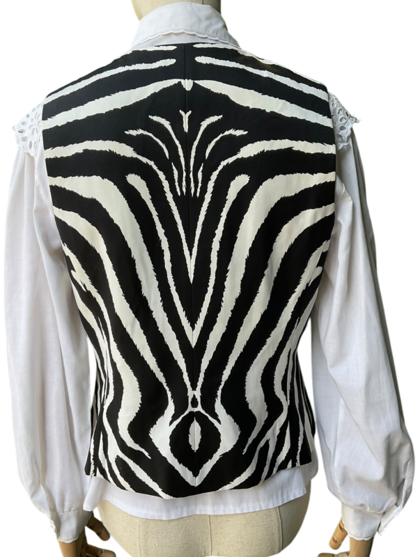 Laurel Zebra Print Waistcoat - Image 2