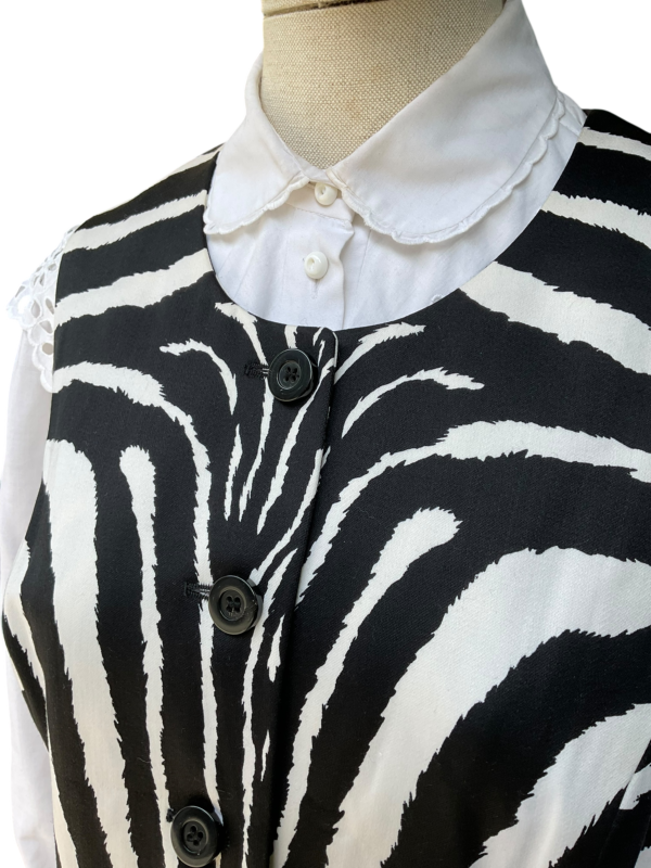 Laurel Zebra Print Waistcoat - Image 4