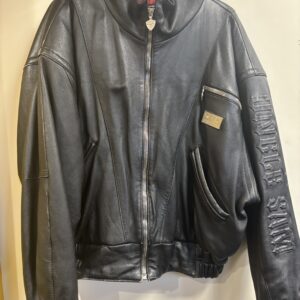 Uncle Sam Leather Bomber Jacket